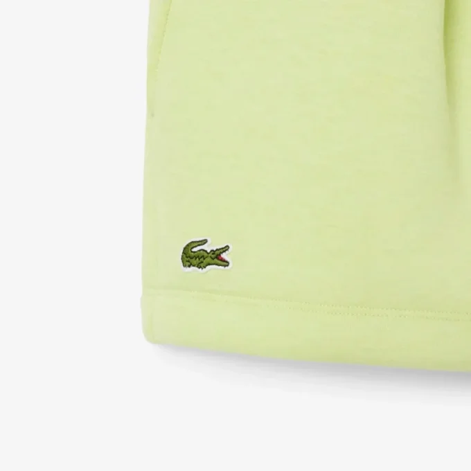 Plisserte bomullsshorts