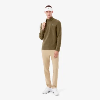 Polarfleece-golftrøye med kvart glidelås for menn