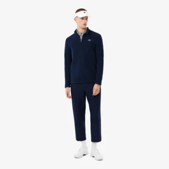 Polarfleece-golftrøye med kvart glidelås for menn