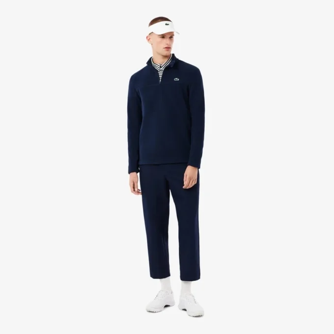 Polarfleece-golftrøye med kvart glidelås for menn