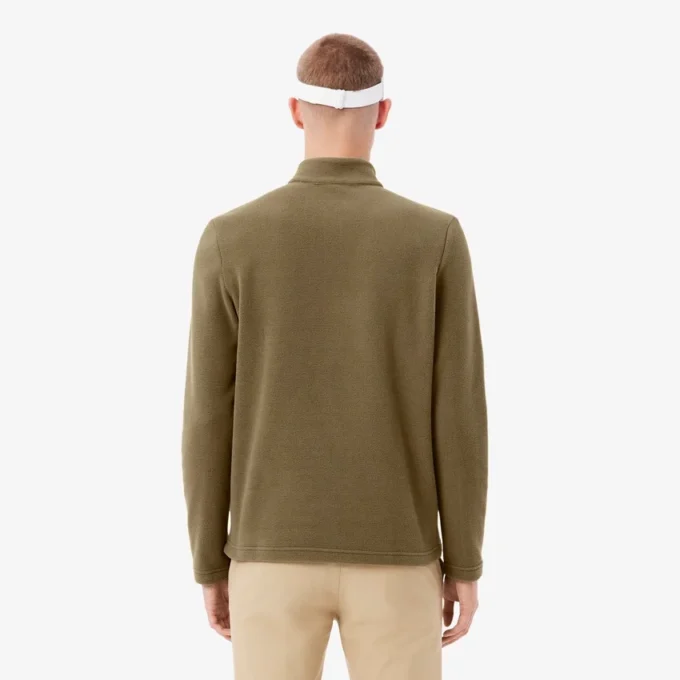 Polarfleece-golftrøye med kvart glidelås for menn