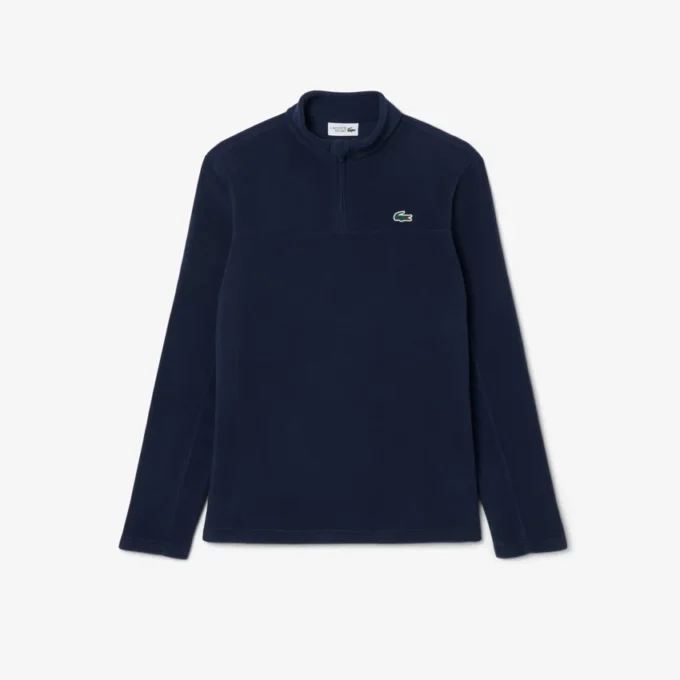 Polarfleece-golftrøye med kvart glidelås for menn