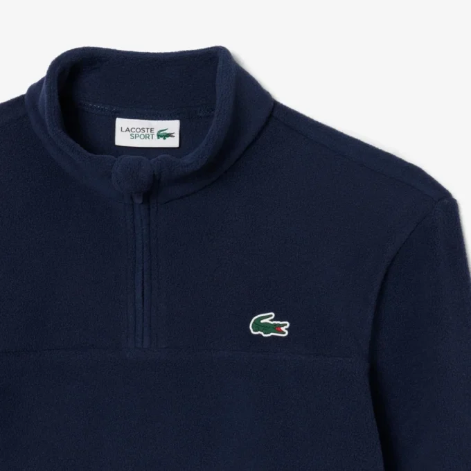 Polarfleece-golftrøye med kvart glidelås for menn