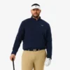 Polarfleece-golftrøye med kvart glidelås for menn