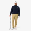 Polarfleece-golftrøye med kvart glidelås for menn