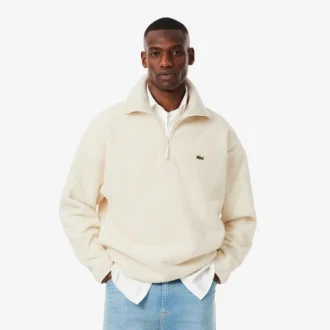 Polarfleece-Sweatshirt med glidelås for menn