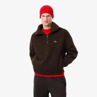 Polarfleece-Sweatshirt med glidelås for menn