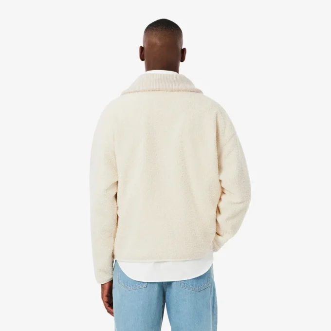 Polarfleece-Sweatshirt med glidelås for menn