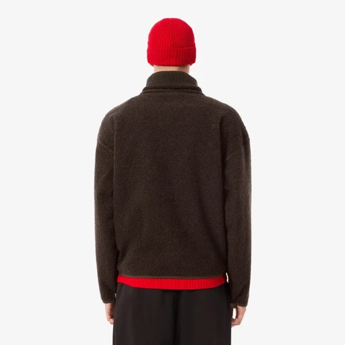 Polarfleece-Sweatshirt med glidelås for menn