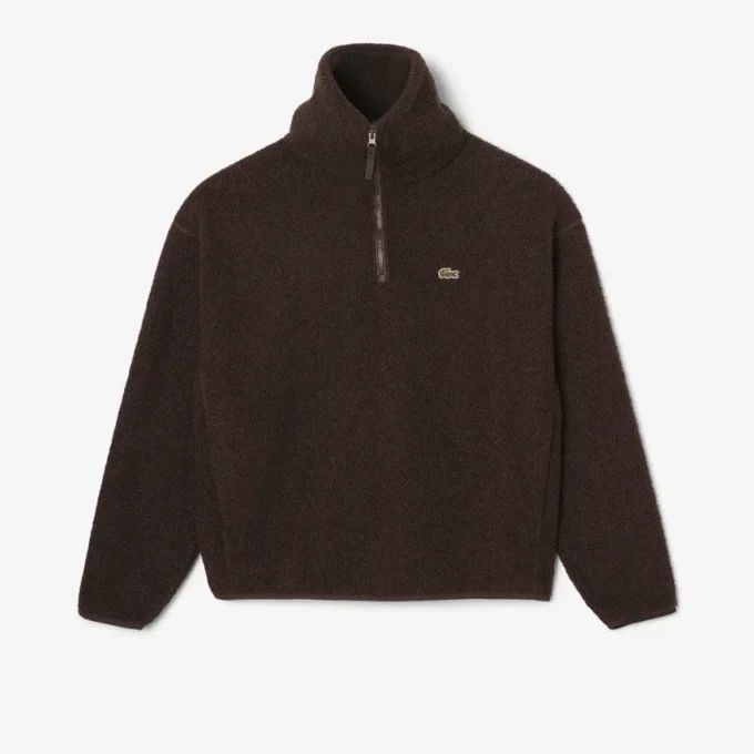 Polarfleece-Sweatshirt med glidelås for menn