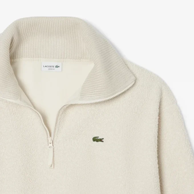 Polarfleece-Sweatshirt med glidelås for menn