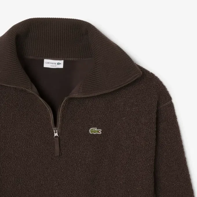 Polarfleece-Sweatshirt med glidelås for menn