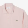 Polo i piqué med broderi og klassisk passform for menn
