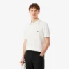 Polo med logo-stripe i normal passform