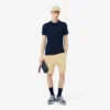 Polo med logo-stripe i normal passform