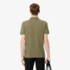 Polo med logo-stripe i normal passform