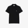 Polo med logo-stripe i normal passform