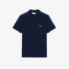 Polo med logo-stripe i normal passform