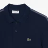 Polo med logo-stripe i normal passform