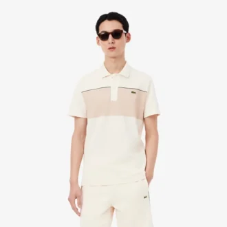 Polo med regular fit og fargeblokker