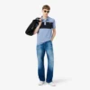 Polo med regular fit og fargeblokker