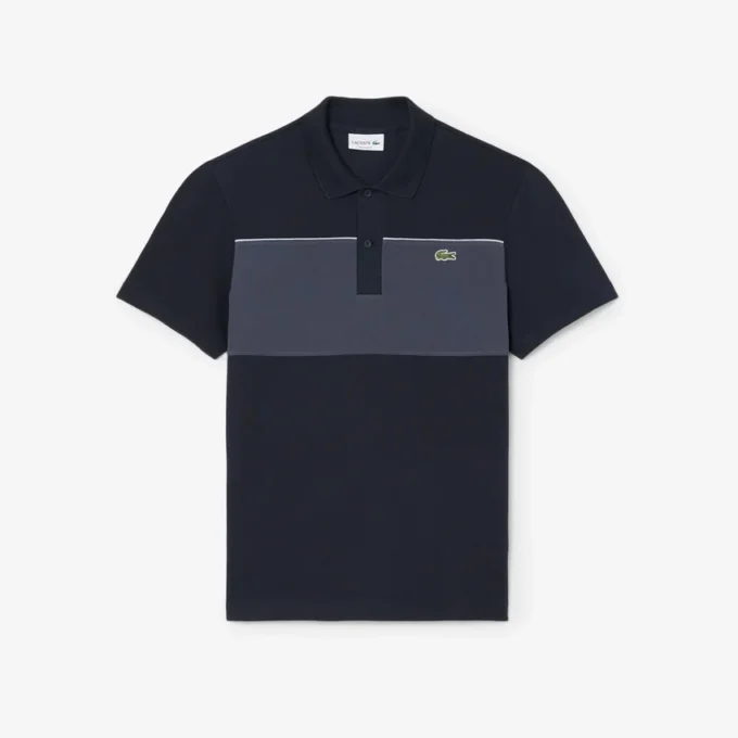 Polo med regular fit og fargeblokker