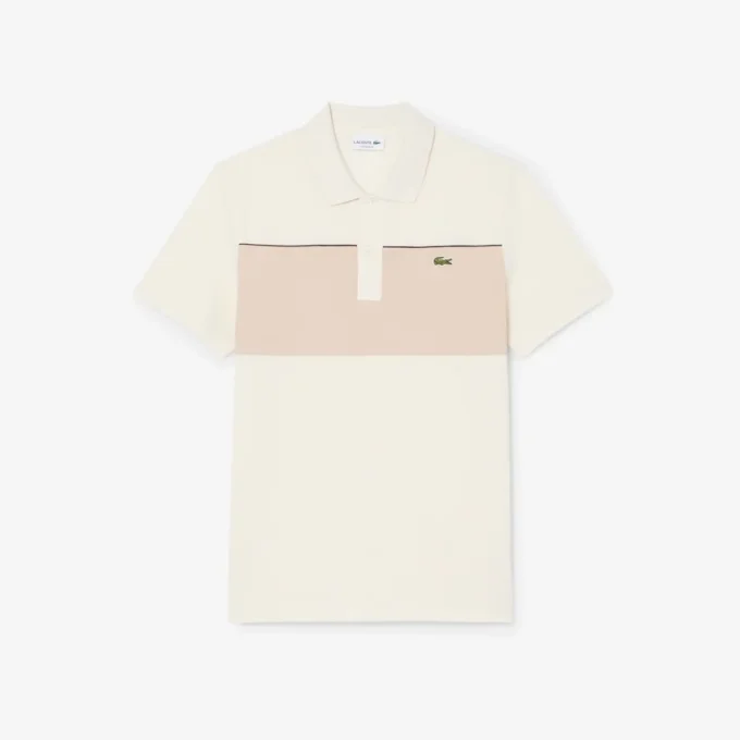 Polo med regular fit og fargeblokker