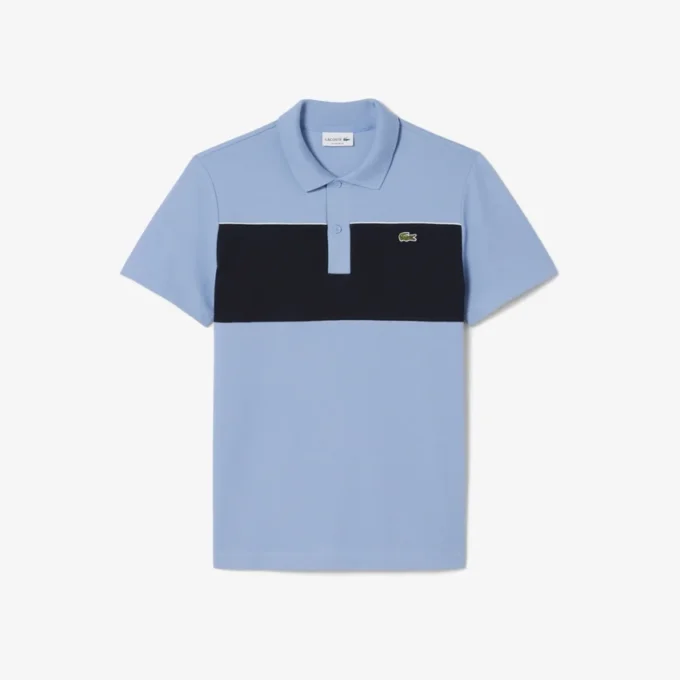 Polo med regular fit og fargeblokker