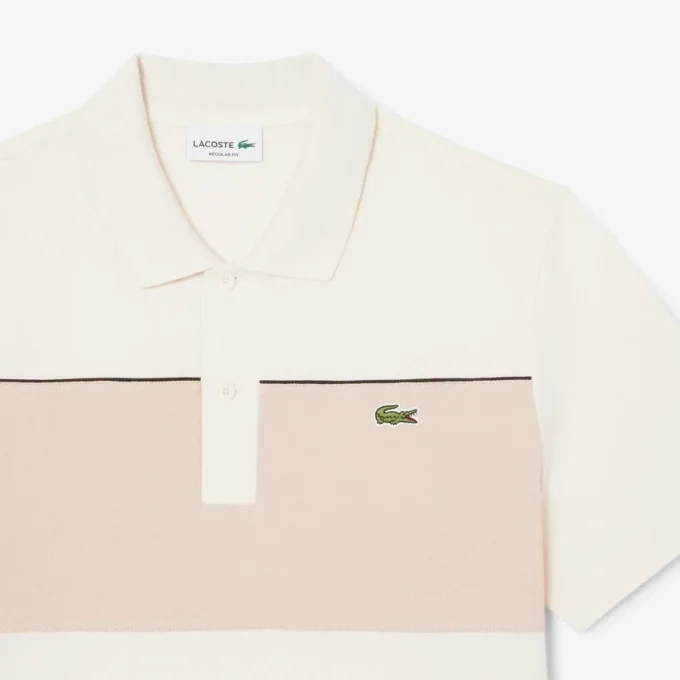 Polo med regular fit og fargeblokker