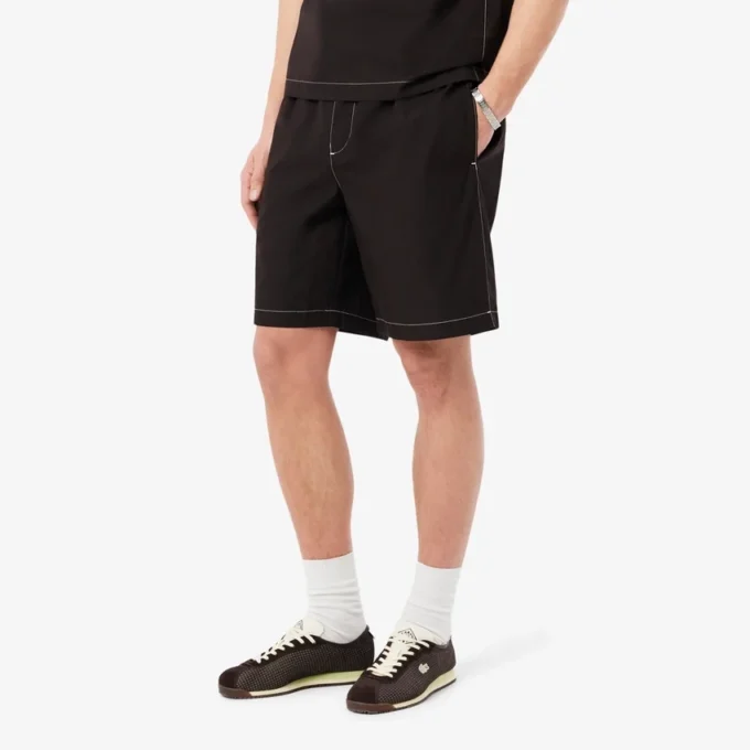 Poplin-shorts med avslappet passform