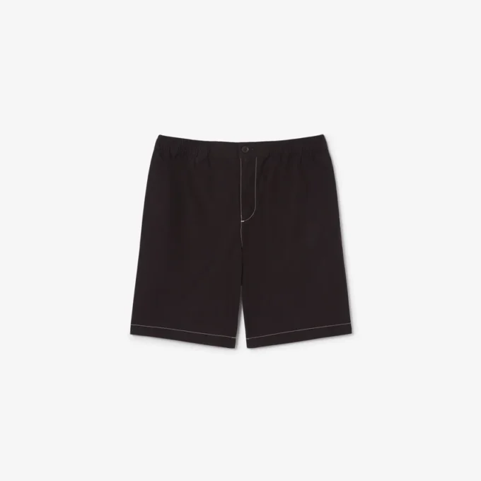 Poplin-shorts med avslappet passform