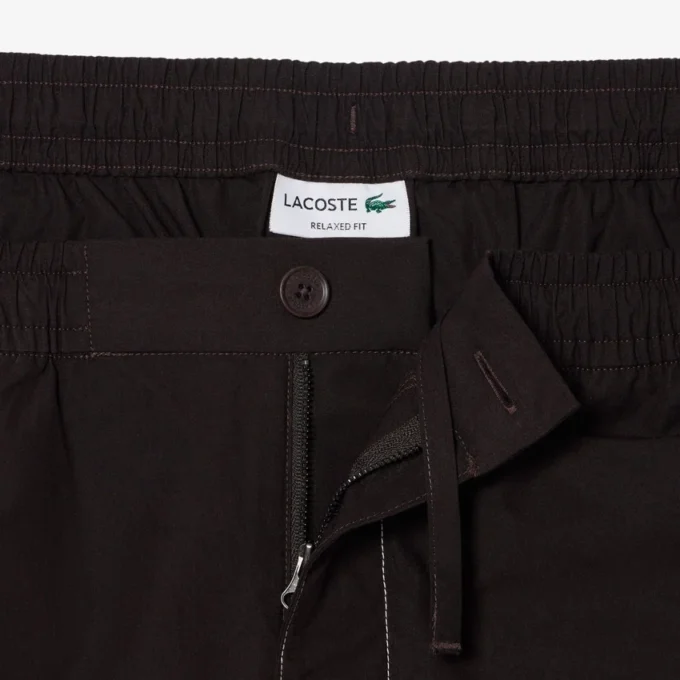 Poplin-shorts med avslappet passform