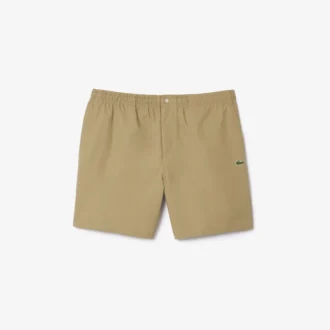 Poplin-shorts med avslappet passform for menn