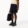 Poplin-shorts med avslappet passform for menn