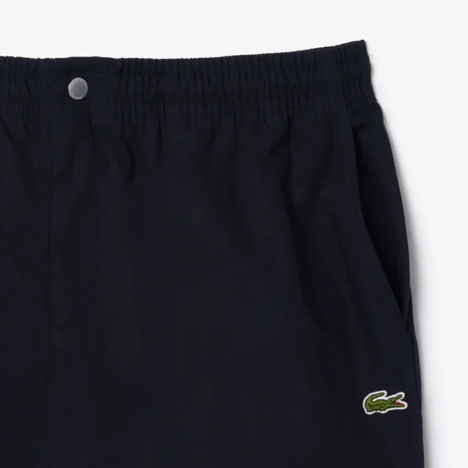Poplin-shorts med avslappet passform for menn