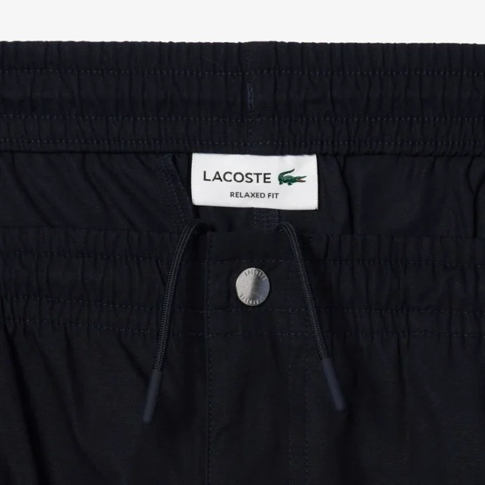Poplin-shorts med avslappet passform for menn