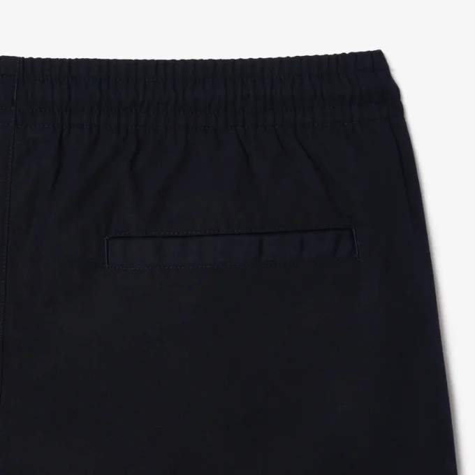 Poplin-shorts med avslappet passform for menn