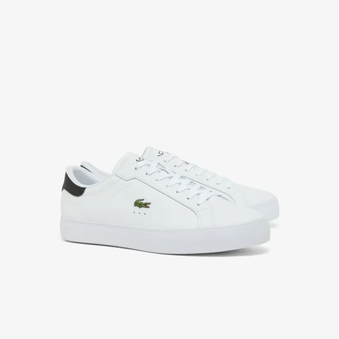 Powercourt Graphic-lærsneakers for menn