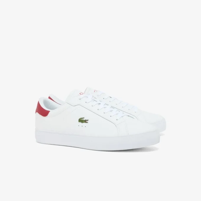 Powercourt Graphic-lærsneakers for menn