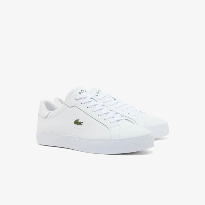Powercourt Graphic-lærsneakers for menn