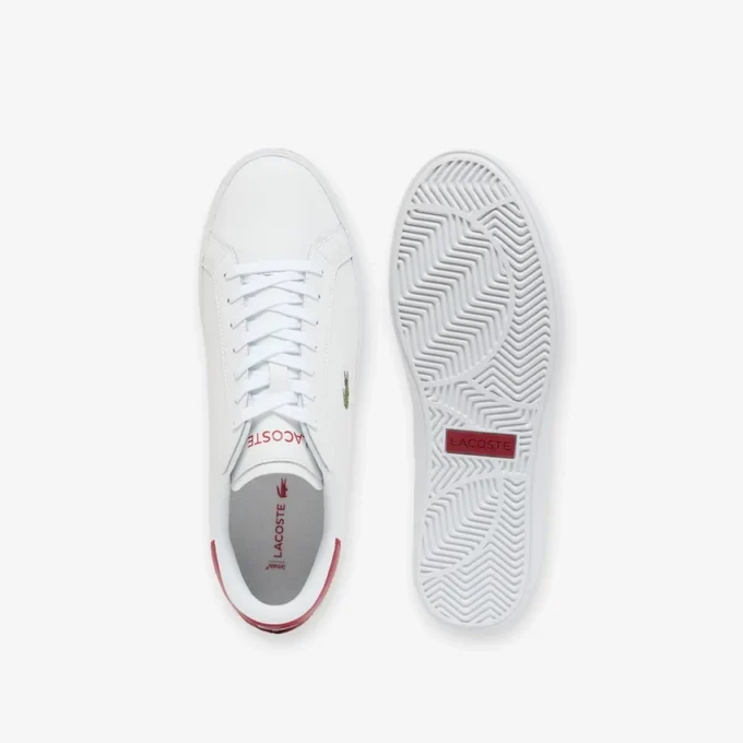 Powercourt Graphic-lærsneakers for menn