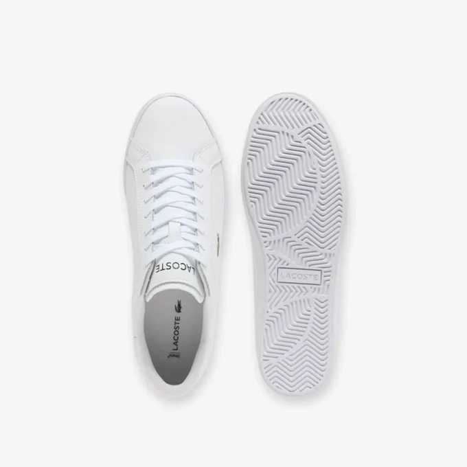 Powercourt Graphic-lærsneakers for menn