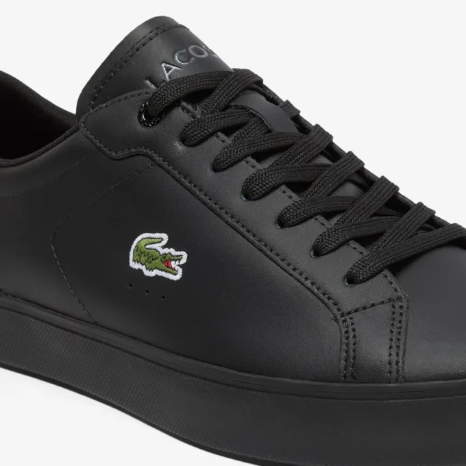 Powercourt Graphic-lærsneakers for menn
