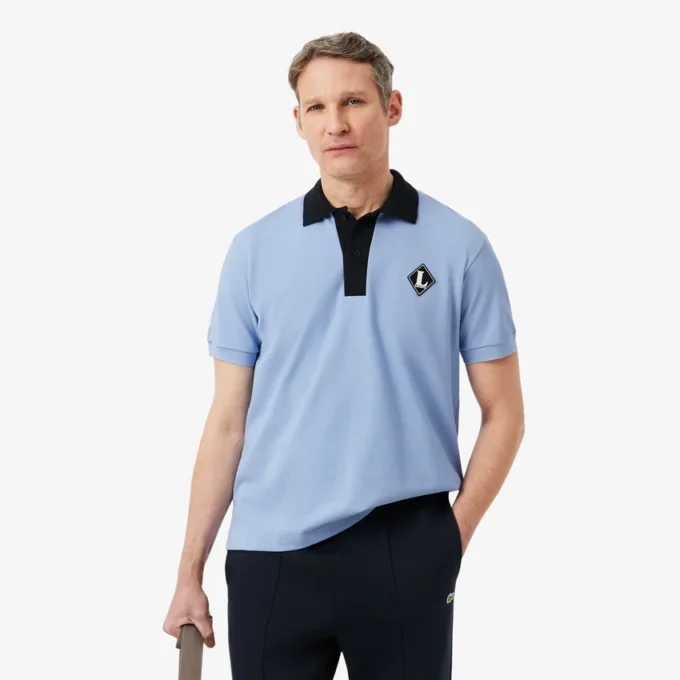 Produsert i Frankrike Polo med klassisk passform og logo