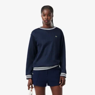 Produsert i Frankrike Sweatshirt med båthals