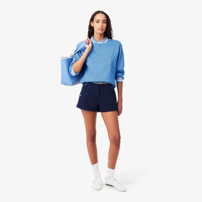 Produsert i Frankrike Sweatshirt med båthals