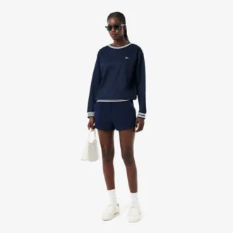 Produsert i Frankrike Sweatshirt med båthals