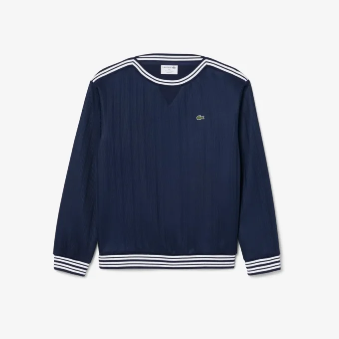 Produsert i Frankrike Sweatshirt med båthals
