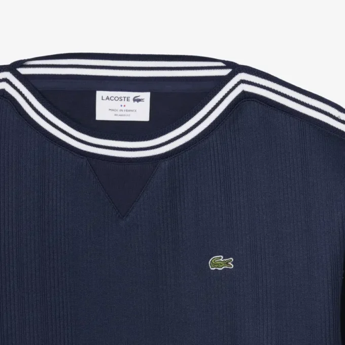Produsert i Frankrike Sweatshirt med båthals