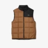 Puffervest for menn med avtakbar hette